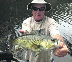 Bass will still be viable target this month. Mark Loader with a solid 43cm specimen.
