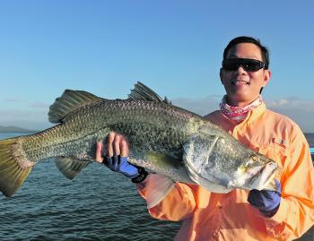 Linus with a nice barra he caught and released recently casting lures.