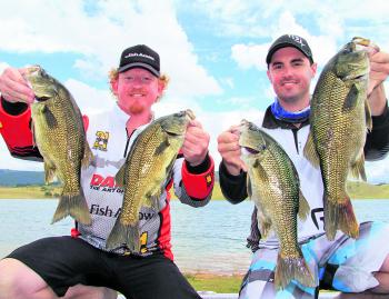 Mitchell Cone and Peter Phelps were all smiles with their clean sweep of the Edge Rods BASS Megabucks.