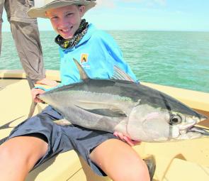Tuna are possibly the best species to get a young angler onto a big fish.