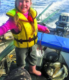 Kaitlyn Phillips, of Sassafras, who visits Bemm River every September with her family’s bag of fish.