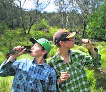 The boys have a vision to rid the once trout rich waters of North East Victoria of the resident carp.