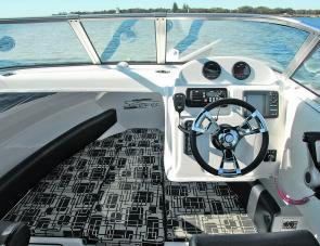 The dash layout immediately catches the eye, as does the high standard of finish in this boat. 