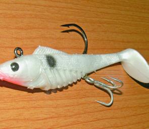 This is the treble-rigged Slick Rig Light – a deadly barra catcher!