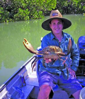 December is a great time to set a few pots for big muddies in the many creeks around Bowen. 