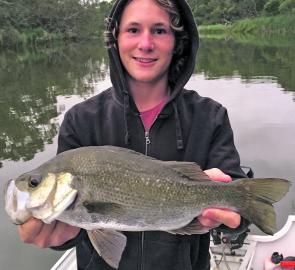 Lawry Bradley-Brown has been having great success targeting estuary perch on lures and live baits.