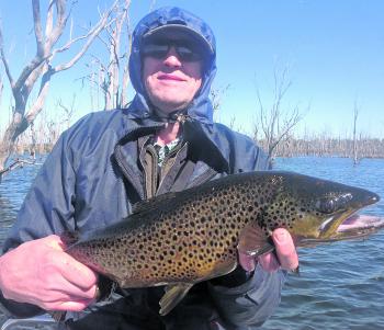 Florian also visited from Melbourne and landed this buck brown on a gudgeon fished under a bubble float.