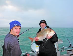 Your first snapper for the season is always a great feeling – even though the mornings are still freezing.