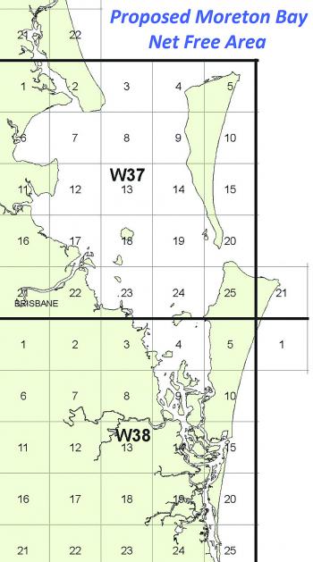 The modified map shows commercial logbook reporting grids to display the area we recommend to be closed to netting under the current considerations. 