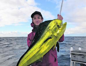 Shaun Chapman with a summer mahi mahi.