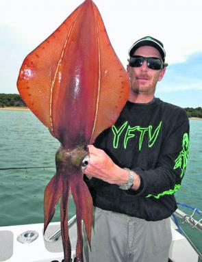 Big calamari are all the rage for those willing to fish the shallow banks.