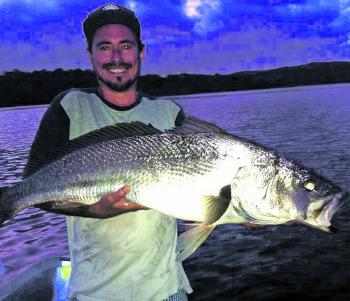 Gus Dowsett with a lake mulloway.