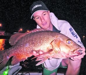 Matt Mundy with another quality mangrove Jack taken on a deep diving minnow lure from a Gold coast Canal.