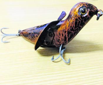 A beautiful bird surface lure, designed to catch the big girls. 