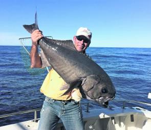 Rocky Carosi with a big blue eye trevalla.