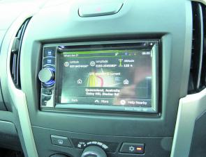 The large, user-friendly touch screen with GPS and reversing camera is a handy item.