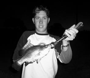Darren Scott of Horsham with a Taylors Lake yellowbelly that was taken on a yabby.