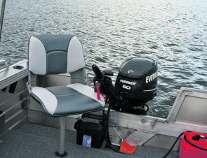 A simple helm – seat and engine – yep, that’s all you need.