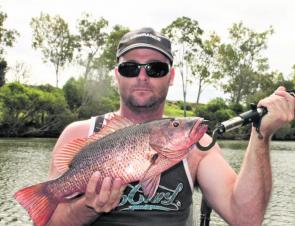 Craig fought this brute for quite some time before bring all 49cm to the boat.