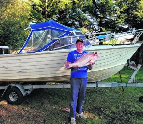 Ian D’Argaville with his Bouchier’s Channel Snapper.