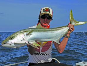 This time of year can produce great action around some of the local shallow reefs on surface and sub-surface stickbaits. Kingfish can be a common catch on such lures. 