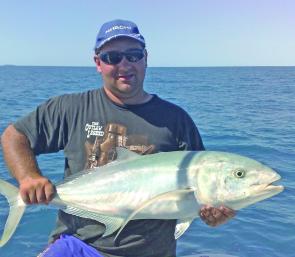 This good-looking bludger was caught jigging the close reefs near Yeppoon