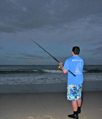 As the sun sinks behind the sand dunes make sure you’ve got a bait in the water as this is when tailor are likely to move in and grab a bite to eat. Of course, mulloway are also on the cards as darkness sets in.