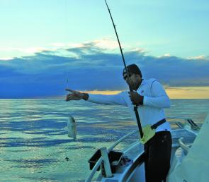 Mirror conditions and glorious sunsets are the backdrop to many July offshore fishing trips. This particular image was taken while fishing in 130m of water.
