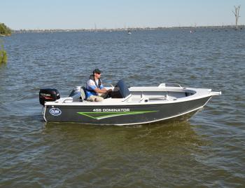 The Clark 455 Dominator has everything a keen lake, river or estuary angler would want. With plenty of fishing space, storage and standard options to make fishing the number one priority, this boat is a pleasure.
