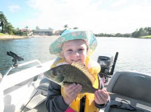 Bream are good target species for the young fellows and there will be plenty of fish in the lower Tweed this month.