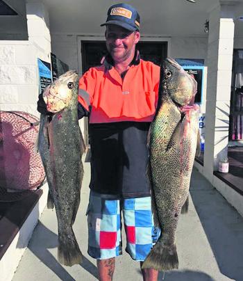 Stu Bowers was fishing land based when he got this 5.3kg snapper on a 7” Gulp in nuclear chicken.