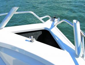 The anchor well is massive and with two anchor holders up front, you’ll never be short on the right anchor for the job.