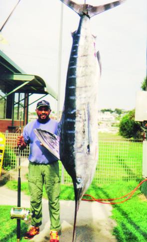 What anglers come to Bermagui for – big striped marlin.