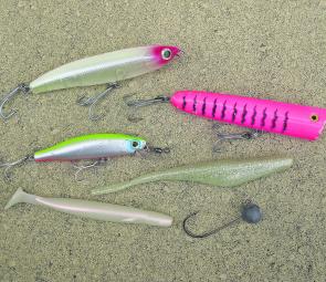 Surface lures, diving hardbodies and soft plastics all have their places when it comes to rock spinning. 