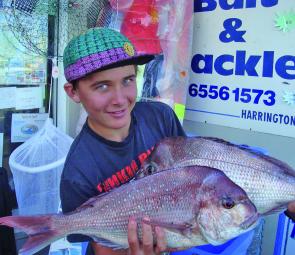 Bruce Shoesmith Jr with a pair of Crowdy Head reds.