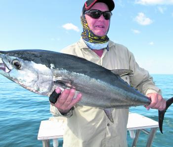 A winter longtail tuna that came up from the depths in snapper territory. 