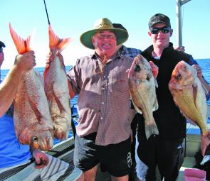 The boys from Barben Industries bagged out on pearl perch and snapper.