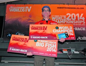 The 2014 Hobie World Champion, Steve Lessard, was thrilled with his win.