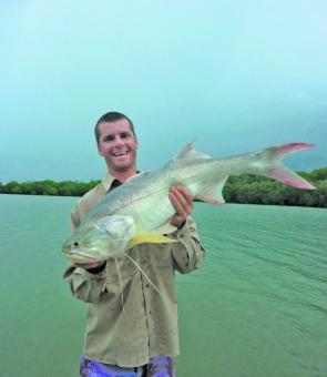 Surface smashing threadfin are the best fighting fish in northern rivers.