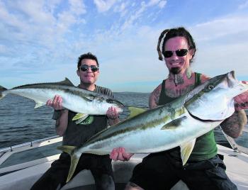 Anthony James and Logan Mader with a pair of metre kings.