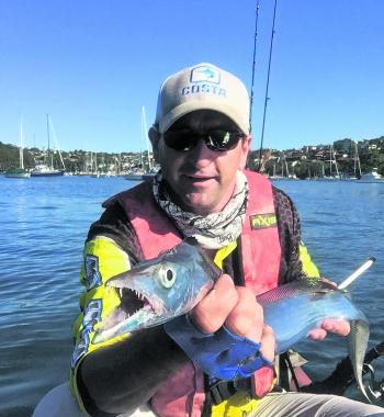 Darren Thomas with a Sydney Harbour hairtail.