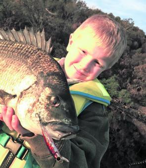 Toby Causby with a superb bream taken on a new Cranka Minnow.