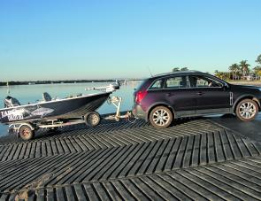 The Captiva’s 2.2L diesel engine had ample power to tow the author’s boat.