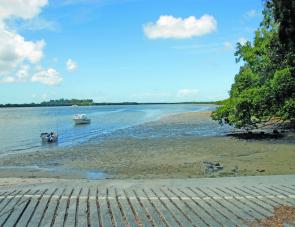 You do not need a boat: simply head to the beach to collect some bait and fish the rising tide from the shore. 