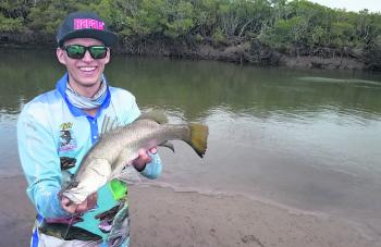 This barra was one of many caught from the snags in the background.