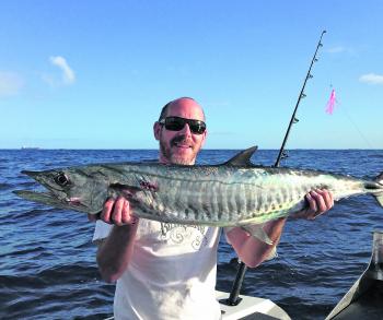 Spanish mackerel are being caught everywhere at the moment.