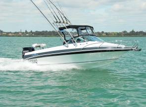 The sleek lines of the new Haines Signature 575RF belie the fact that this is an out-and-out fishing machine. 