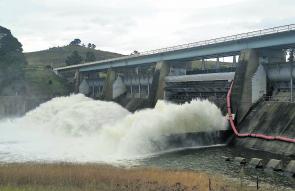 Massive amounts of water were released from Lake Burley Griffin after Canberra received a month's rain in just 48 hours.