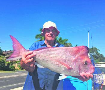 An awesome morning of fishing for Ralf Karstens at Black Rock caught this 7.5kg ripper snapper.