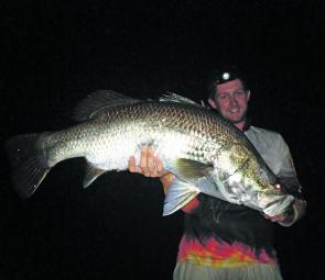 Neil Wilson’s 122cm barra from Lake Kinchant was big enough to take out the title for Overall Tour Big Barra. 